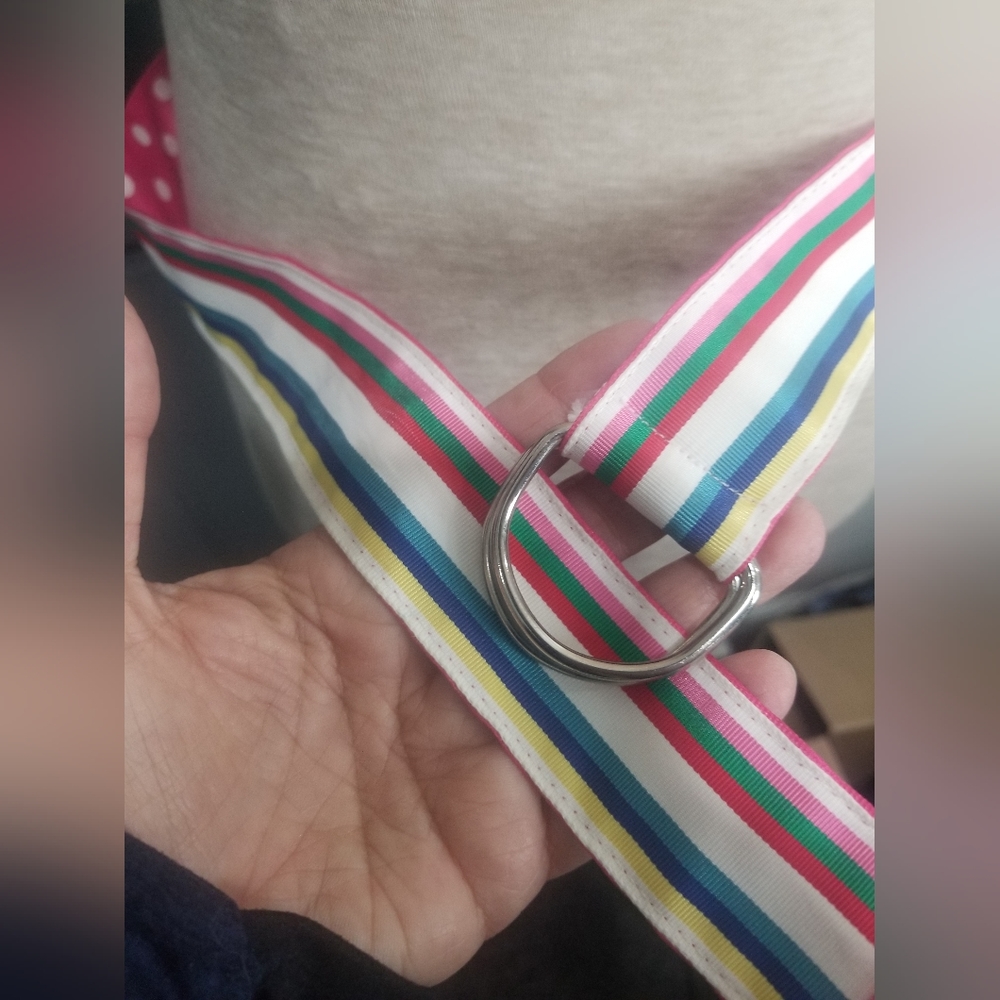 Colorful  Reversible Ribbon Belt - Picture 6 of 6